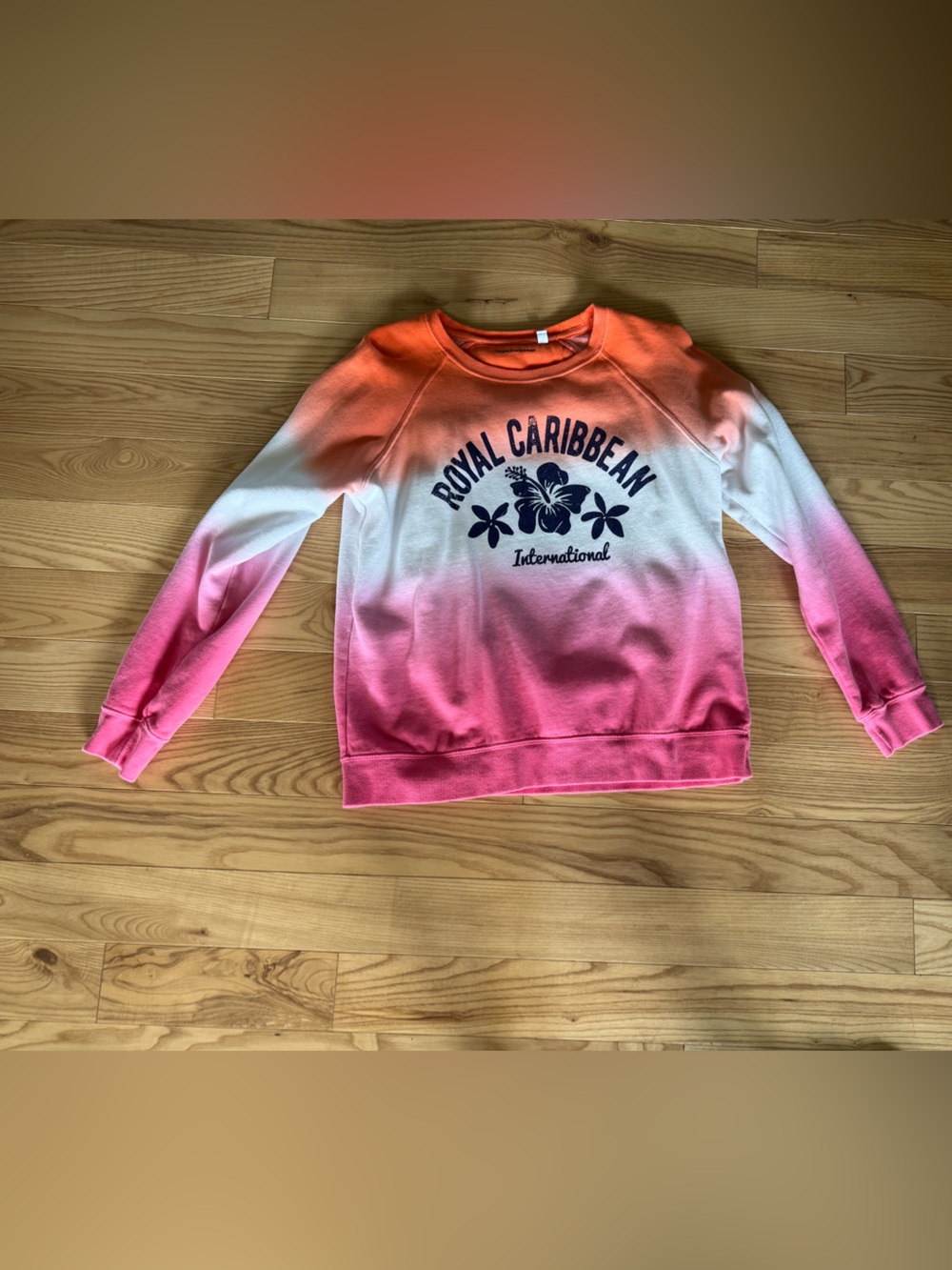 Royal Caribbean Ombre Pink-Orange Crewneck Sweatshirt
